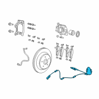 OEM 2020 Jeep Wrangler Sensor-Wheel Speed Diagram - 68404545AA