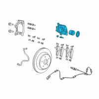 OEM 2018 Jeep Wrangler CALIPER-Disc Brake Diagram - 68385236AA