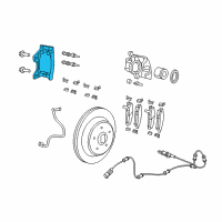 OEM 2018 Jeep Wrangler Adapter-Disc Brake CALIPER Diagram - 68385235AA