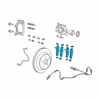 OEM 2022 Jeep Wrangler Pad Kit-Rear Disc Brake Diagram - 68385238AB