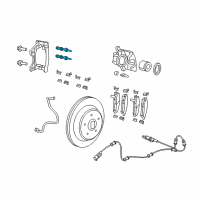 OEM 2018 Jeep Wrangler Pin-Disc Brake Diagram - 68385240AA