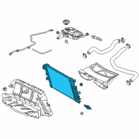 OEM 2014 Chevrolet Corvette Radiator Diagram - 23267151