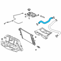 OEM 2018 Chevrolet Corvette Upper Hose Diagram - 23128470