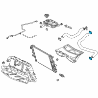 OEM Cadillac CT5 Upper Hose Clamp Diagram - 11601882