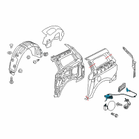 OEM 2020 Kia Sedona Opener Assembly-Fuel Filler Diagram - 81590A9510