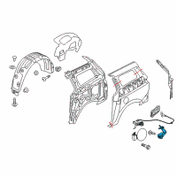 OEM 2017 Kia Sedona Catch & Cable Assembly-F Diagram - 81590A9100