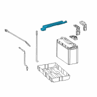 OEM 2011 Lexus CT200h Clamp, Battery Diagram - 74481-76010