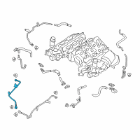 OEM 2020 Infiniti Q60 Tube-TURBOCHARGER Oil Feed Diagram - 15192-5CA1A