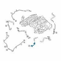 OEM 2021 Infiniti Q60 Tube Assembly-Water Outlet, TURBOCHARGER Diagram - 14498-5CA0B