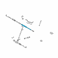 OEM 2007 Hyundai Sonata Rack Assembly-Power Steering Gear Box Diagram - 57710-3K000