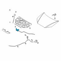 OEM 2007 Hyundai Elantra Latch Assembly-Hood Diagram - 81130-2H000