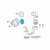 OEM Ford E-150 Econoline Club Wagon Pulley Gasket Diagram - F1VY-8507-A