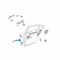 OEM 2014 Lexus LS460 Check Assy, Rear Door Diagram - 68630-50042