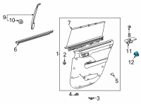 OEM 2022 Toyota Sienna Window Switch Diagram - 84810-0E120