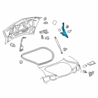 OEM 2012 Chevrolet Camaro Hinge Asm-Rear Compartment Lid Diagram - 92226379