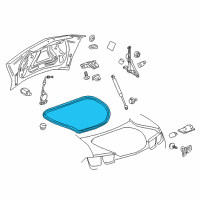 OEM 2011 Chevrolet Camaro Weatherstrip Diagram - 22923286