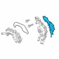 OEM Dodge Challenger Gasket-Water Pump Diagram - 68087340AA