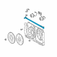 OEM 2009 Toyota RAV4 Upper Shroud Diagram - 16712-28050