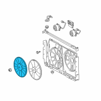 OEM 2012 Toyota RAV4 Fan Blade Diagram - 16361-31170