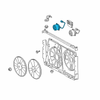 OEM 2010 Toyota RAV4 Fan Motor Diagram - 16363-31110