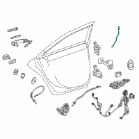 OEM 2013 Cadillac ATS Lock Rod Diagram - 20939709