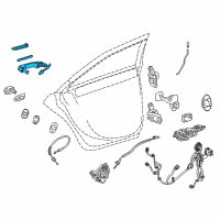 OEM 2014 Cadillac CTS Handle, Outside Diagram - 13592175