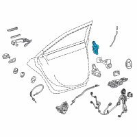 OEM 2019 Chevrolet Bolt EV Upper Hinge Diagram - 13581566