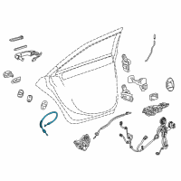 OEM Cadillac CTS Lock Cable Diagram - 23152895