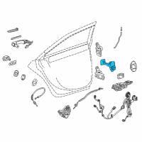OEM 2017 Cadillac CTS Door Check Diagram - 23236404