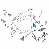 OEM 2021 Chevrolet Silverado 1500 Upper Hinge Diagram - 13581571