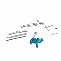 OEM Lexus UX250h Motor Assembly, RR WIPER Diagram - 85130-76020