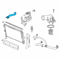 OEM 2013 Dodge Avenger Hose-Radiator Inlet Diagram - 55111451AE