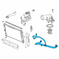 OEM 2013 Dodge Avenger Hose-Radiator Outlet Diagram - 55111455AE