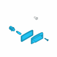 OEM Nissan Lamp Assembly-Licence Plate Diagram - 26510-5Z000