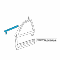 OEM Toyota Tundra Belt Weatherstrip Diagram - 68210-0C010