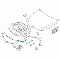 OEM BMW 650i xDrive Gran Coupe Front Bowden Cable Diagram - 51-23-7-183-773