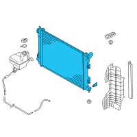 OEM 2014 Kia Forte Koup Radiator Assembly Diagram - 25310A7100