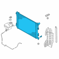 OEM 2015 Kia Forte5 Radiator Assembly Diagram - 25310A7100