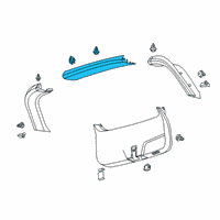 OEM Lincoln Aviator MOULDING ASY - REAR QUARTER OU Diagram - LC5Z-78424B36-AA