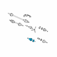 OEM 2005 Chevrolet Cobalt Boot Kit-Front Wheel Drive Shaft Cv Joint Diagram - 15779364