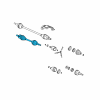 OEM Chevrolet Cobalt Front Wheel Drive Shaft Assembly Diagram - 15776326