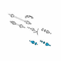 OEM Saturn Ion Joint Kit-Front Wheel Drive Shaft C/V Diagram - 15779365