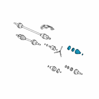 OEM 2005 Saturn Ion Boot Kit, Front Wheel Drive Shaft Tri-Pot Joint Diagram - 10393274