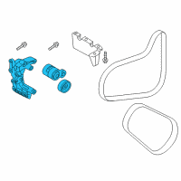 OEM Hyundai Tensioner Assembly Diagram - 25280-2GGC3