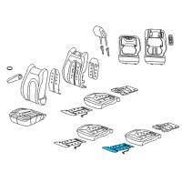 OEM 2021 Chrysler Pacifica Pad-Seat Cushion Diagram - 68229489AC