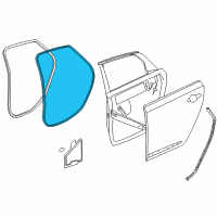 OEM 2015 Chevrolet Impala Door Weatherstrip Diagram - 84234949