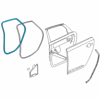 OEM 2014 Chevrolet Impala Weatherstrip On Body Diagram - 20944482