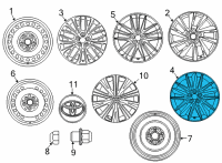 OEM 2022 Toyota Camry Wheel, Alloy Diagram - 42611-06J50