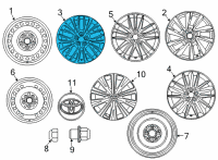 OEM 2022 Toyota Camry Wheel, Alloy Diagram - 42611-06J00