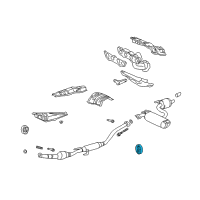 OEM 2000 Toyota Celica Rear Pipe Assembly Hanger Diagram - 17565-16270